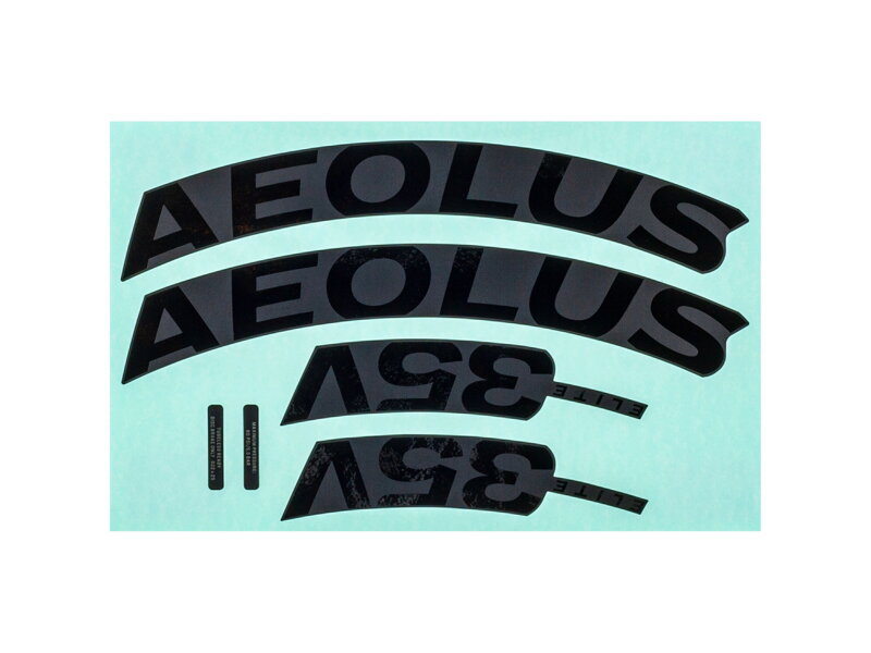 Bontrager Aeolus Elite 35V Rim Decal Set - Čierna