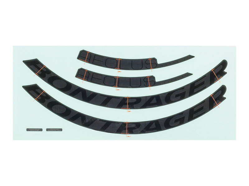 Bontrager Aeolus Elite 35mm Rim Decal Set - Čierna Bontrager Aeolus Elite 35mm Rim Decal Set - Čierna