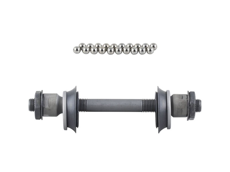 Bontrager Approved Loose Ball Front 6-Bolt Hub Axle Kit - Strieborná/čierna Bontrager Approved Loose Ball Front 6-Bolt Hub Axle Kit - Strieborná/čierna