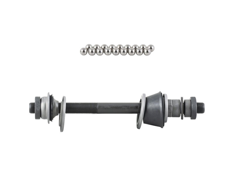 Bontrager Approved Loose Ball Road Rear Hub Axle Kit - Strieborná/čierna