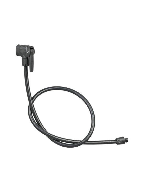 Hlava pumpy Bontrager Charger Euro s hadicí - Čierna Hlava pumpy Bontrager Charger Euro s hadicí - Čierna