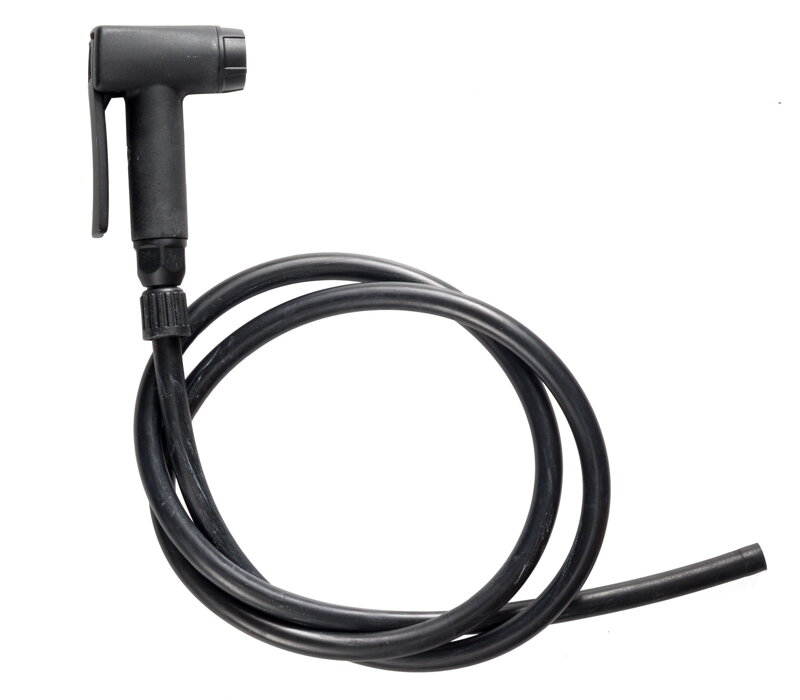 Hlava pumpy Bontrager Charger s hadicí - Čierna