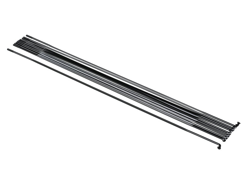 Bontrager DT Aerolite Bladed J-Bend Spoke - Čierna