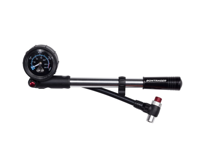 Pumpička na vidlice a tlumiče Bontrager Shock Pump - Čierna/šedá Pumpička na vidlice a tlumiče Bontrager Shock Pump - Čierna/šedá