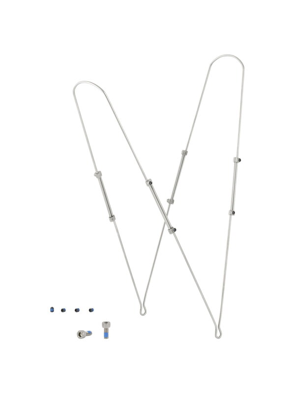 Bontrager NCS 55mm Fender Alloy Rear Strut Kit - Šedá