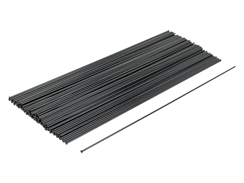 Bontrager Round Nail-Head Spoke - Box of 100 - Čierna Bontrager Round Nail-Head Spoke - Box of 100 - Čierna