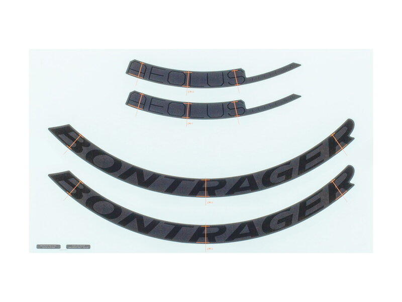 Bontrager Aeolus Elite 50mm Rim Decal Set - Čierna Bontrager Aeolus Elite 50mm Rim Decal Set - Čierna