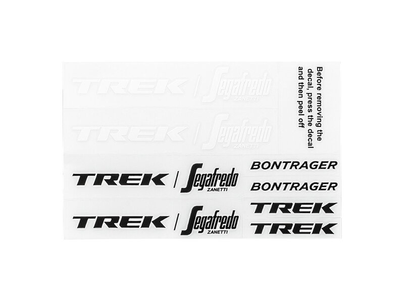 Nálepky Bontrager XXX WaveCel Trek-Segafredo - Čierna/biela Nálepky Bontrager XXX WaveCel Trek-Segafredo - Čierna/biela