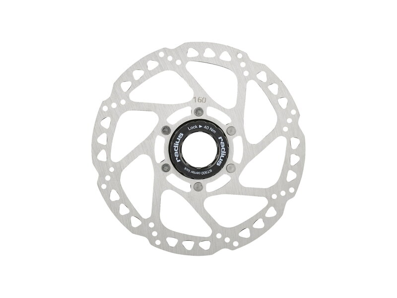 C-Star RT900 Centerlock Brake Rotor - Strieborná/čierna