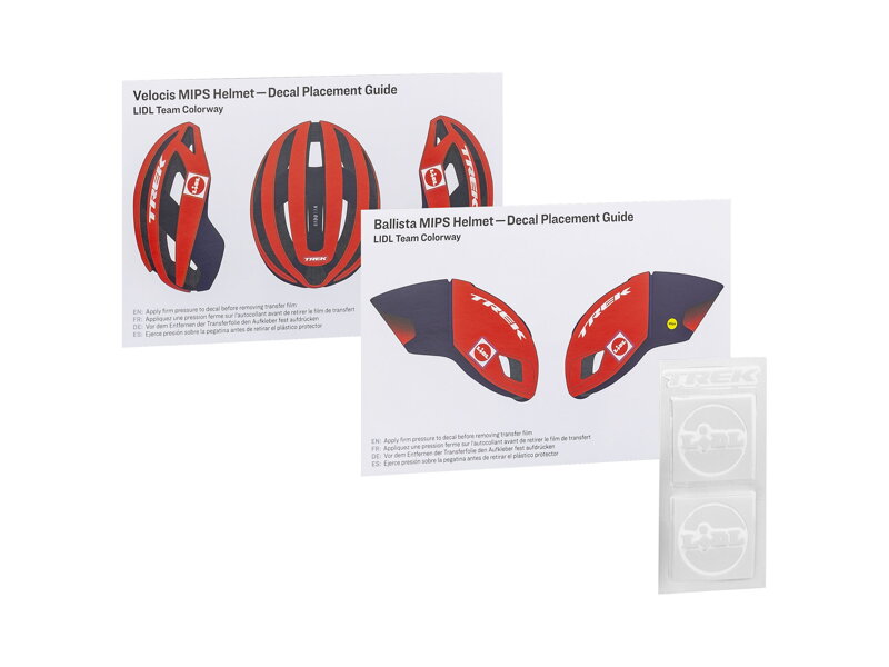 Trek Lidl-Trek Helmet Decal Set - Biela Trek Lidl-Trek Helmet Decal Set - Biela