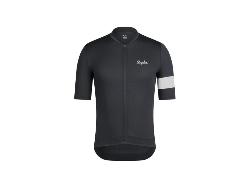 Ľahký základný cyklistický dres Rapha Core - Čierna/biela Ľahký základný cyklistický dres Rapha Core - Čierna/biela