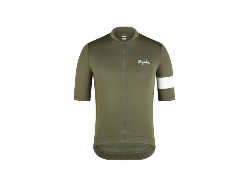 Základný cyklistický dres Rapha Core - Olivovo zelená Základný cyklistický dres Rapha Core - Olivovo zelená