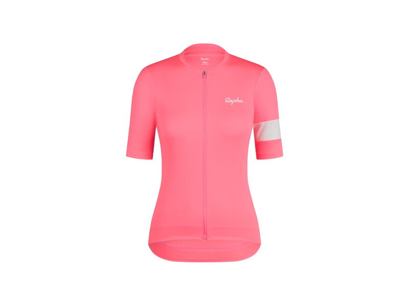 Dámsky cyklistický dres Rapha Core - Visibility Pink/biela Dámsky cyklistický dres Rapha Core - Visibility Pink/biela