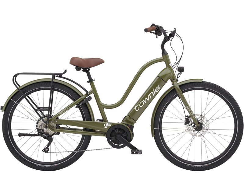 Townie Path Go! 10D Step-Thru - Olive Townie Path Go! 10D Step-Thru - Olive
