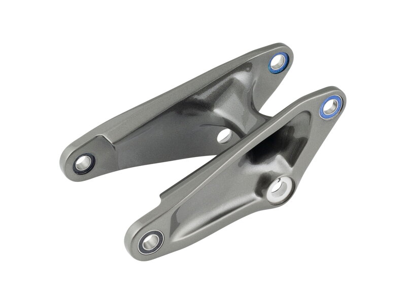 Trek Rail 29 Gloss Finish Rocker Link - Mercury/Dark Grey Trek Rail 29 Gloss Finish Rocker Link - Mercury/Dark Grey