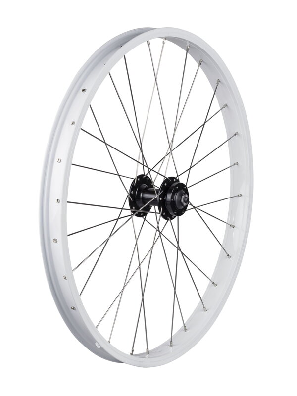 Trek Kids' 28 Hole 24" 6-Bolt Disc Wheel - Trek White Trek Kids' 28 Hole 24" 6-Bolt Disc Wheel - Trek White