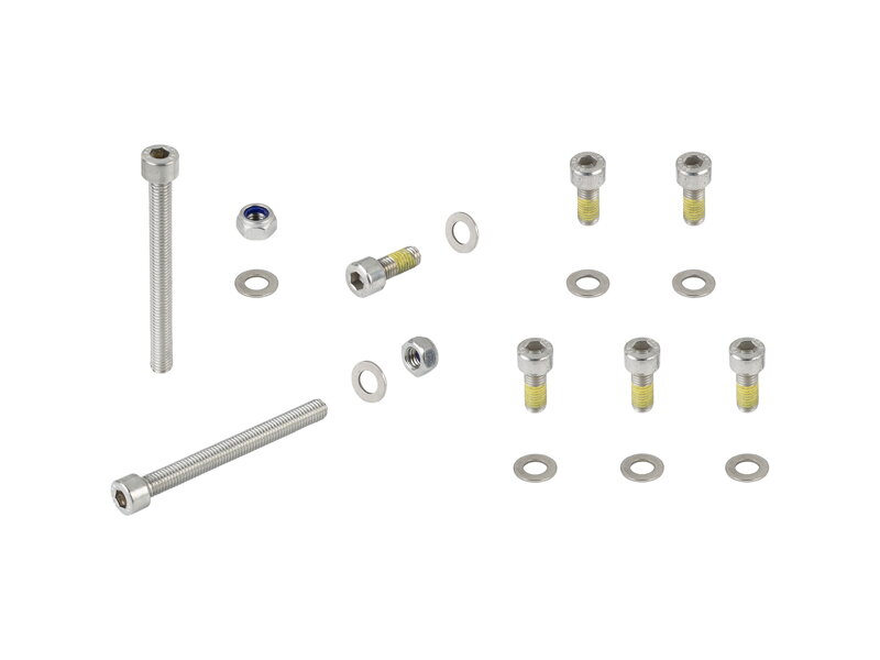 Trek Fetch+ 4 Front Steer Cable Mount Hardware Kit - Chrómová Trek Fetch+ 4 Front Steer Cable Mount Hardware Kit - Chrómová