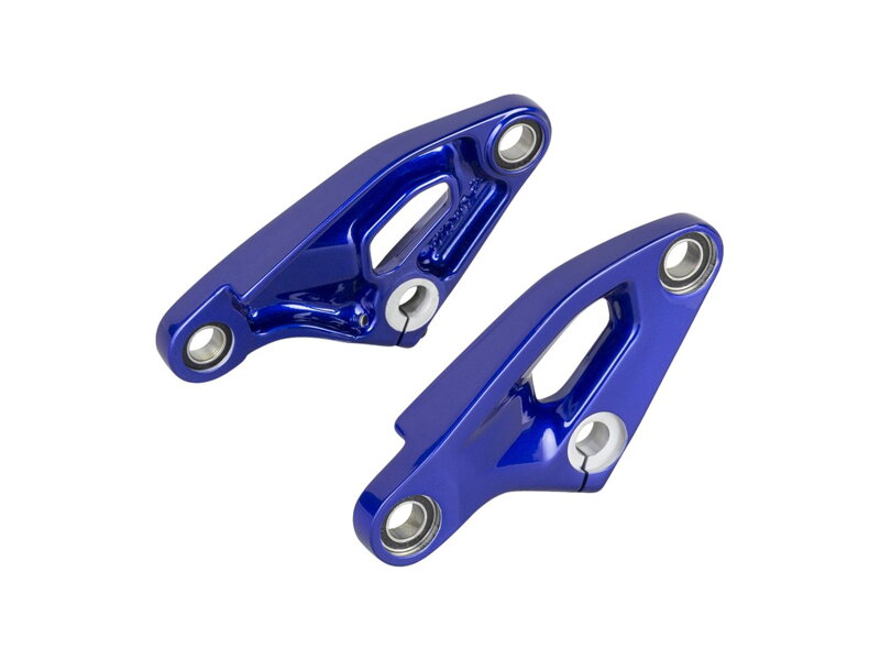 Trek 2024 Fuel EXe Carbon Paint Match Aluminum Rocker Links - Hex Blue/White Trek 2024 Fuel EXe Carbon Paint Match Aluminum Rocker Links - Hex Blue/White
