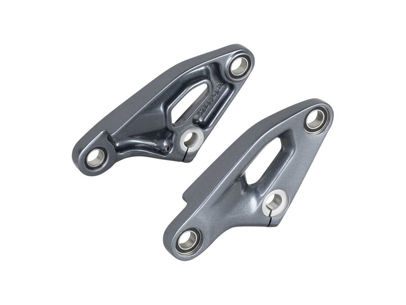 Trek 2024 Fuel EXe Carbon Paint Match Aluminum Rocker Links - Galactic Grey