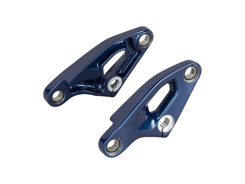 Trek 2024 Fuel EXe Carbon Paint Match Aluminum Rocker Links - Mulsanne Blue/Silver