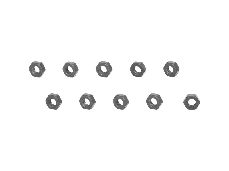 Trek Hexagon Nuts - Pack of 10 - Čierna Trek Hexagon Nuts - Pack of 10 - Čierna