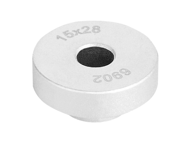 Unior 15mm x 28mm Bearing Press Adapter - Strieborná
