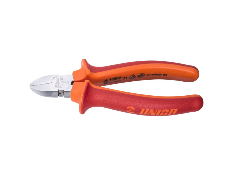 Unior 160mm Side Cutters - Strieborná/červená Unior 160mm Side Cutters - Strieborná/červená