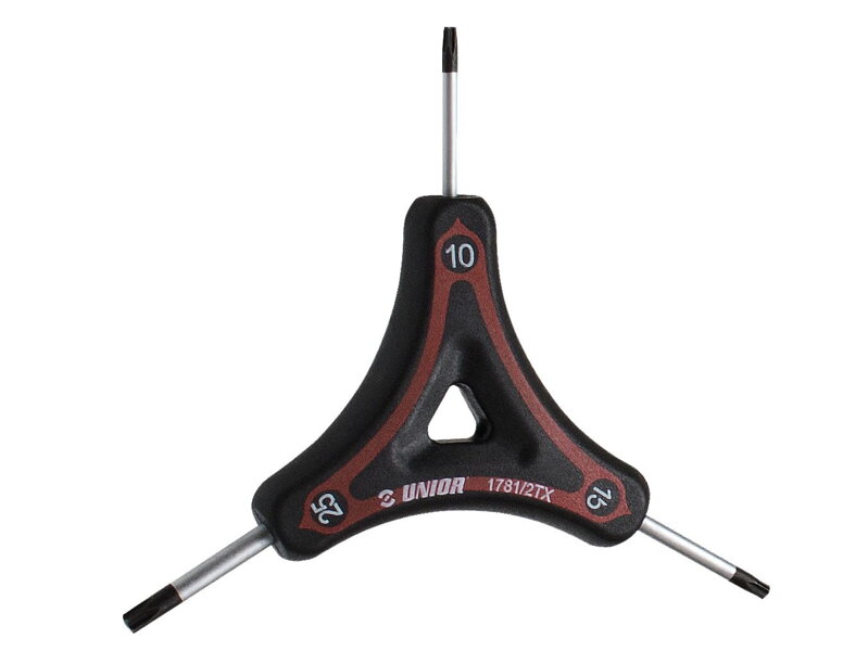 Unior 3-Way Torx Wrench - Červená