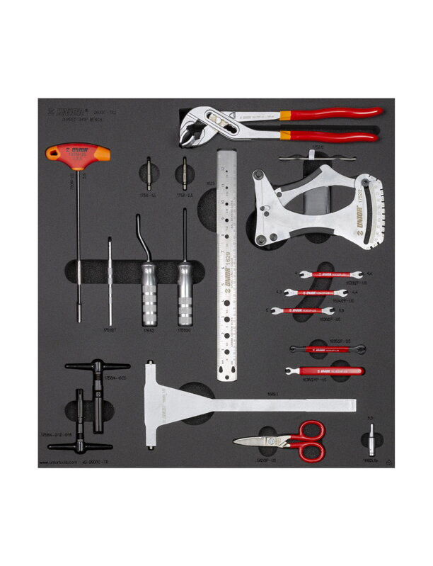 Unior Shared Bench Drawer - 2 Tool Tray Set - Čierna