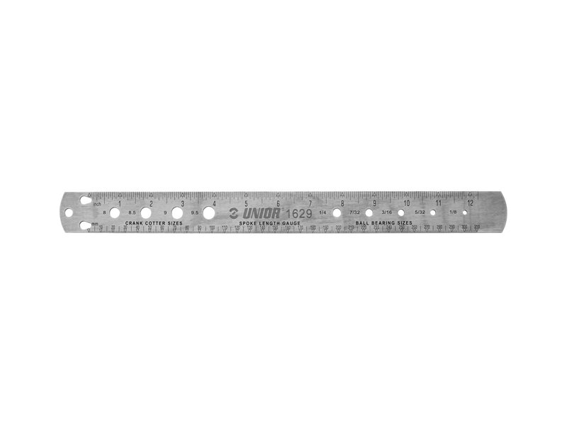Unior Spoke, Bearing & Cotter Gauge - Strieborná