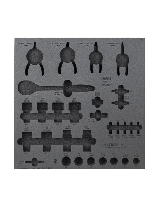 Unior Suspension Bench Drawer - 3 Tool Tray - Čierna Unior Suspension Bench Drawer - 3 Tool Tray - Čierna