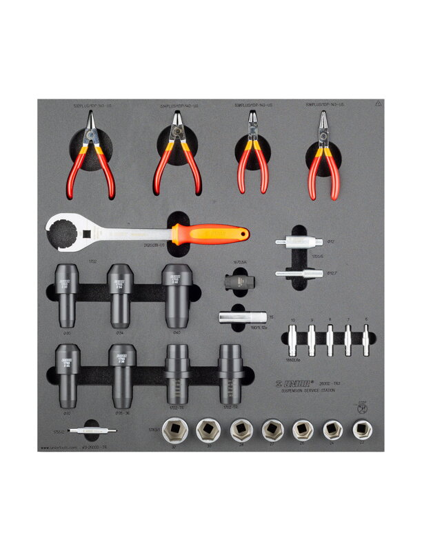 Unior Suspension Bench Drawer - 3 Tool Tray Set - Čierna Unior Suspension Bench Drawer - 3 Tool Tray Set - Čierna