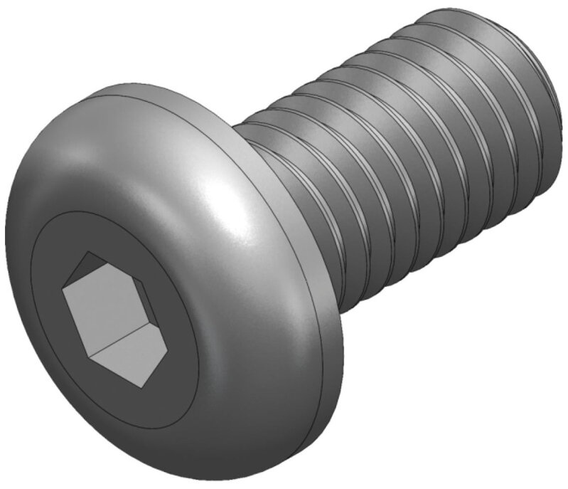 S_1188 - Screw_ISO 7380_M5x10 black S_1188 - Screw_ISO 7380_M5x10 black