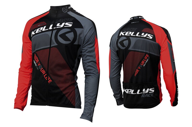 Dres KELLYS PRO Race dlhý rukáv red - XS Dres KELLYS PRO Race dlhý rukáv red - XS