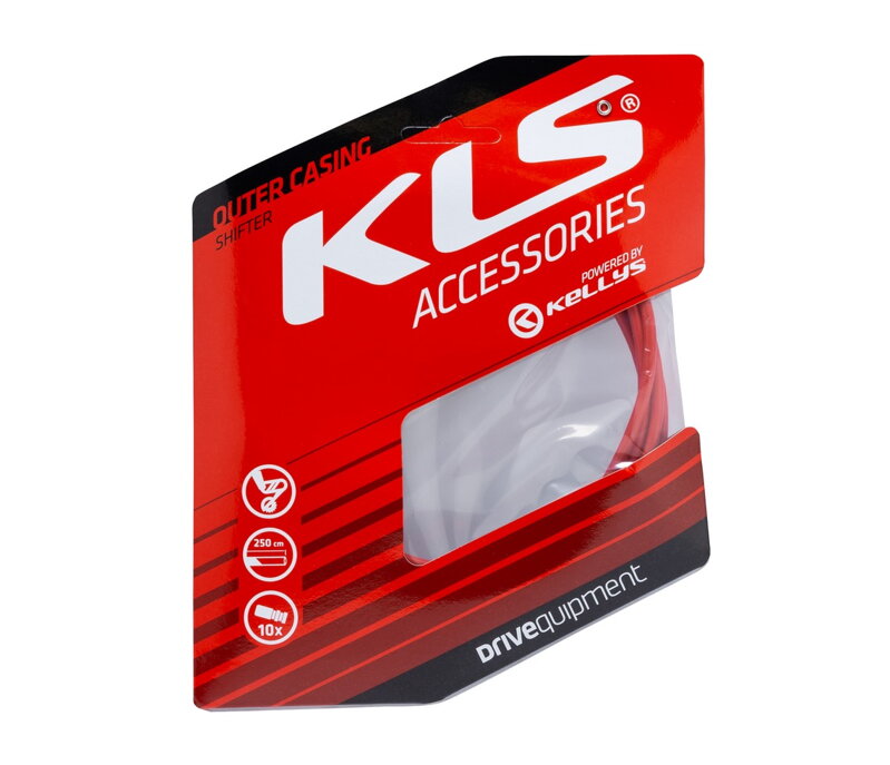 Bowden radenia KLS 250 cm, red, 1ks
