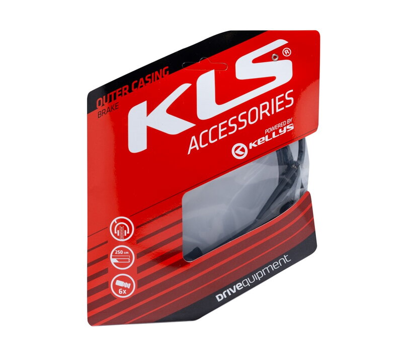 Bowden brzdový KLS 250 cm, black, 1ks Bowden brzdový KLS 250 cm, black, 1ks