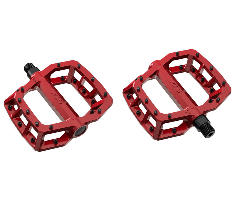 Pedál KLS FLAT 50 BB 023 red Pedál KLS FLAT 50 BB 023 red