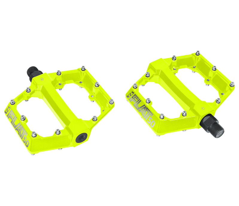 Pedál KLS FLAT 50 BB lime Pedál KLS FLAT 50 BB lime