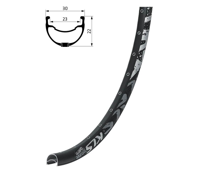 Ráfik KLS BRAVE DSC, 32H, 1 Nit, AV, 26" black Ráfik KLS BRAVE DSC, 32H, 1 Nit, AV, 26" black