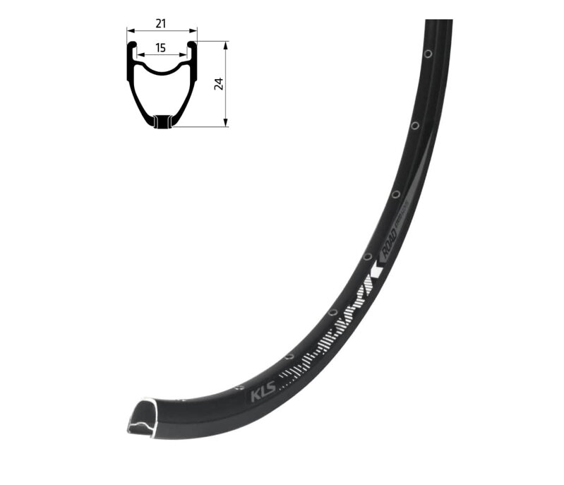 Ráfik KLS SPARK 017 DSC, 28H, 1 Nit, FV, 28" black Ráfik KLS SPARK 017 DSC, 28H, 1 Nit, FV, 28" black