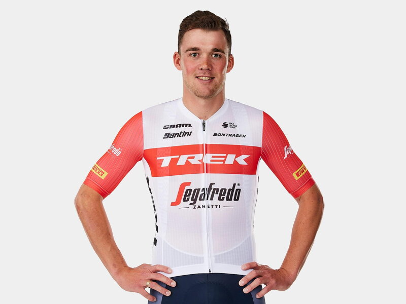 Dres Santini Trek Segafredo Replika biela červená/ Vel:L