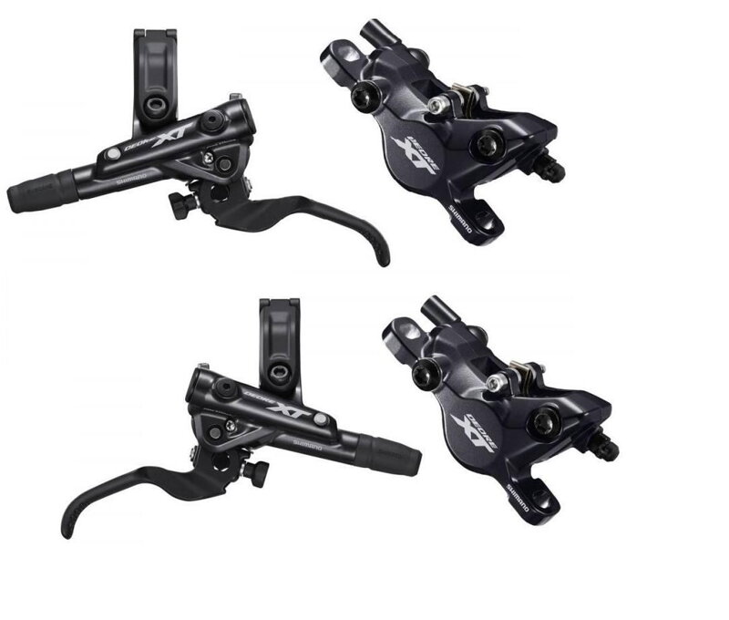 Brzdy hydr. XT M8100 predná + zadná čierna Brzdy hydr. XT M8100 predná + zadná čierna