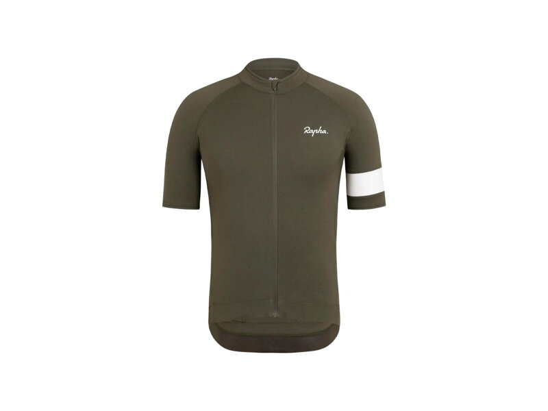 Základný cyklistický dres Rapha Core zelený Základný cyklistický dres Rapha Core zelený