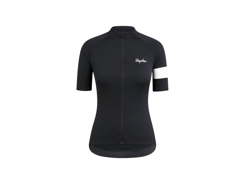 Základný dámsky cyklistický dres Rapha Core čierny Základný dámsky cyklistický dres Rapha Core čierny