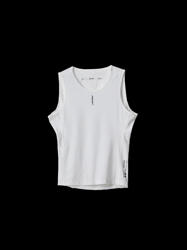 MAAP Tričko spodné TEAM bez rukávov biele